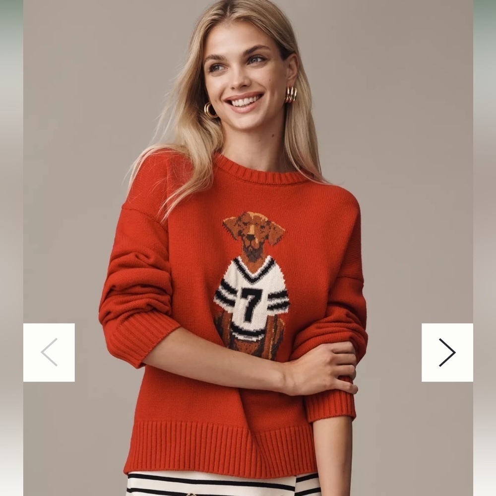 Anthropologie Porridge Jolene Pullover Sweater XS Color: Red NWT
